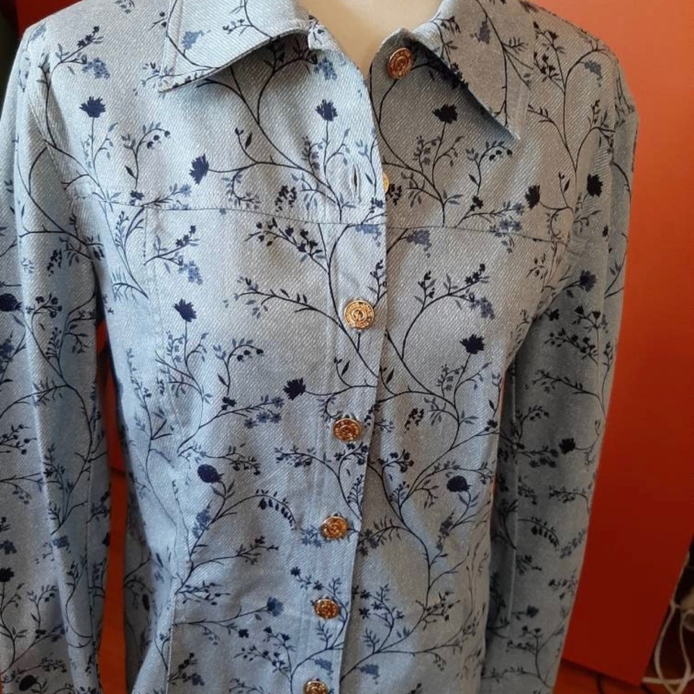Vintage Saint John sport blue jacket medium, long sleeve